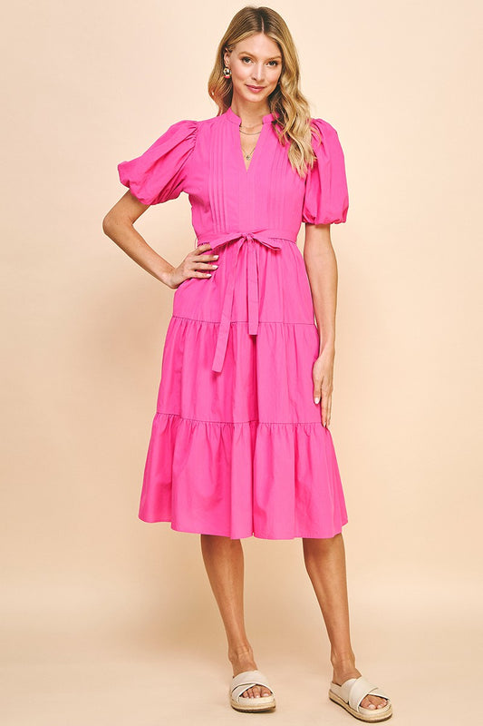 SS Tiered Midi Dress