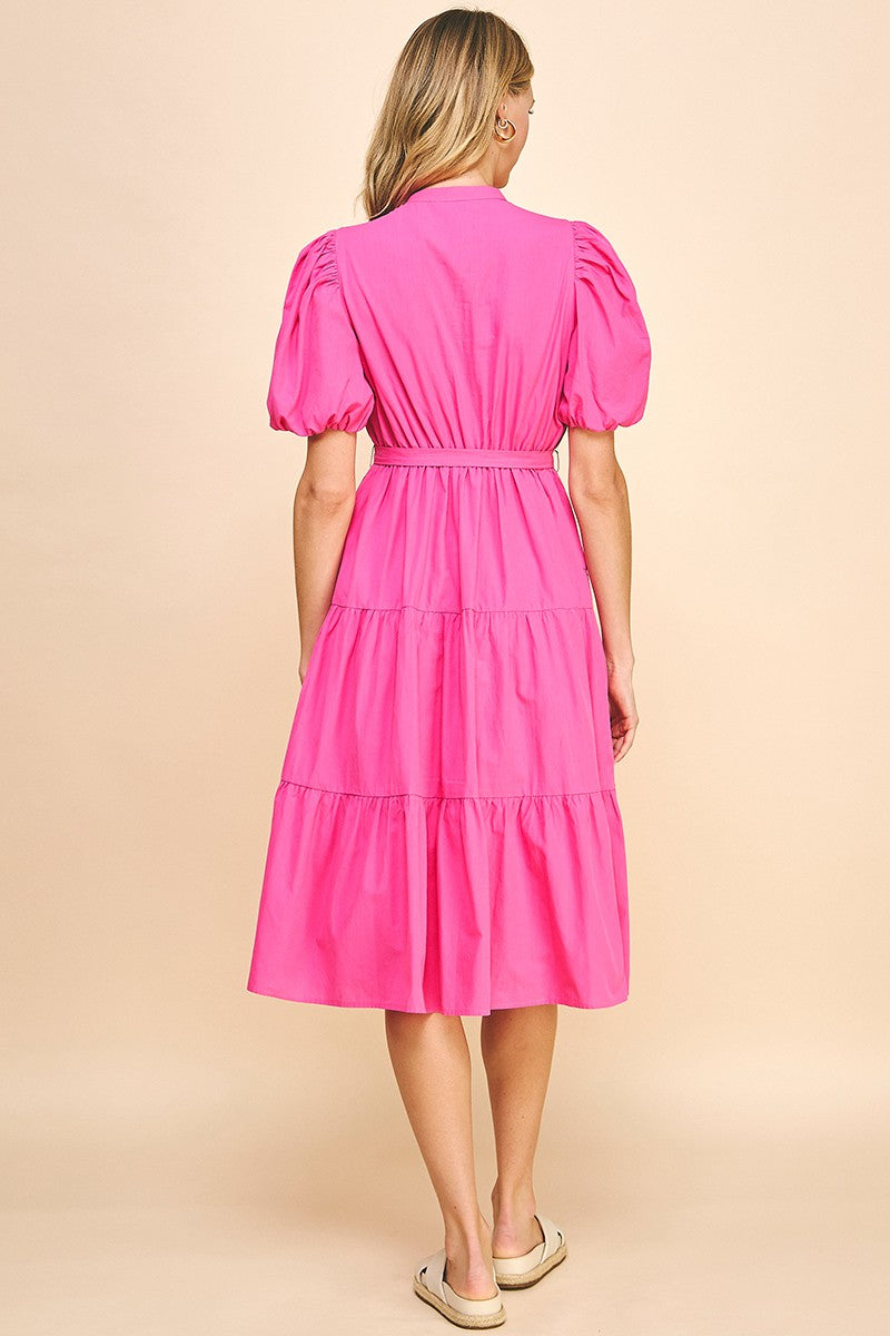 SS Tiered Midi Dress