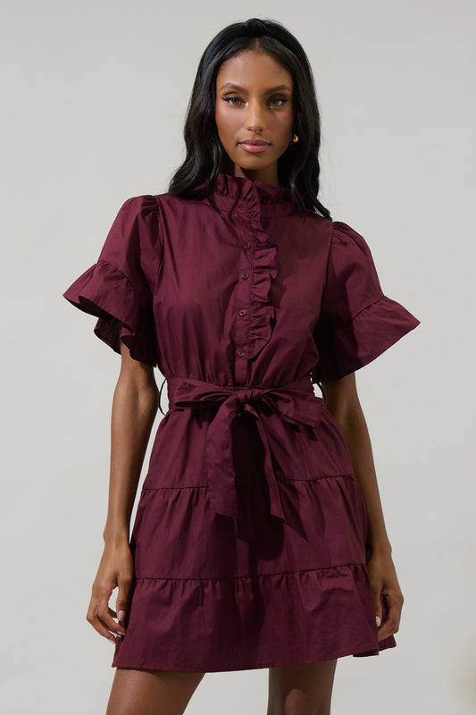 Cottonwood Ruffle Button Down Dress