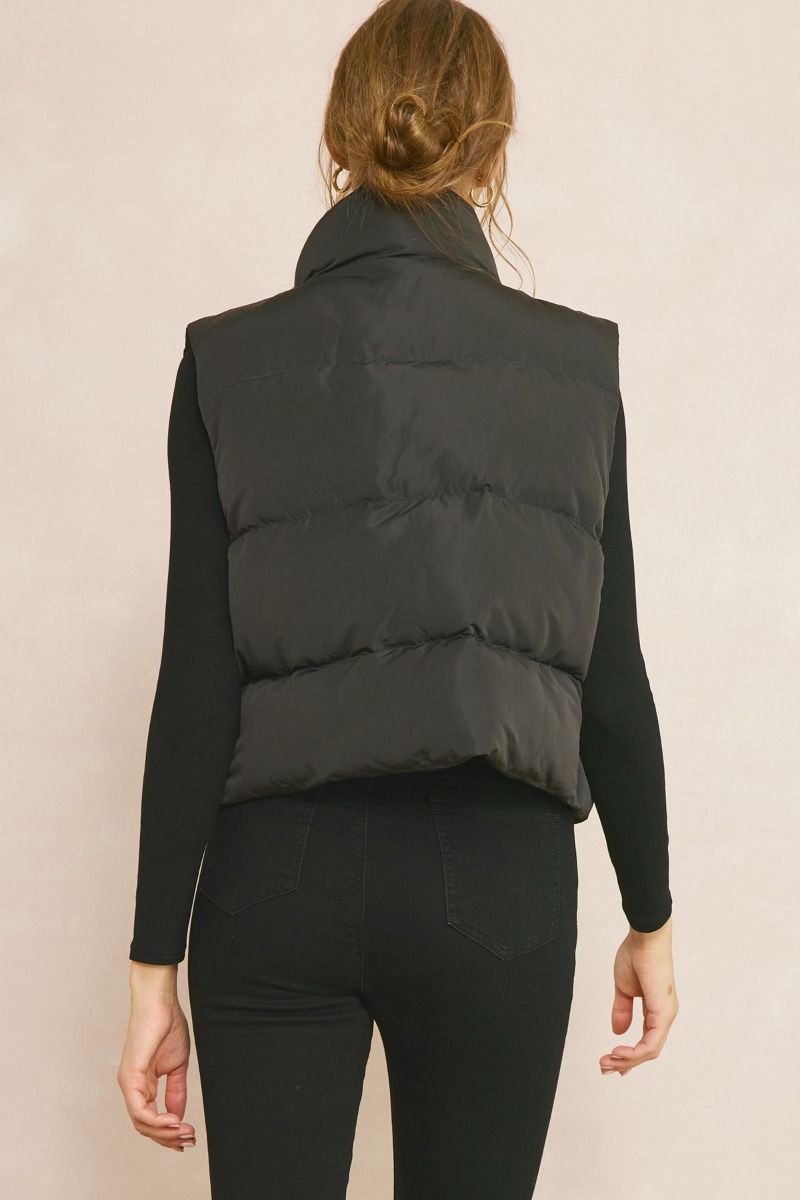 Black Puffer Vest
