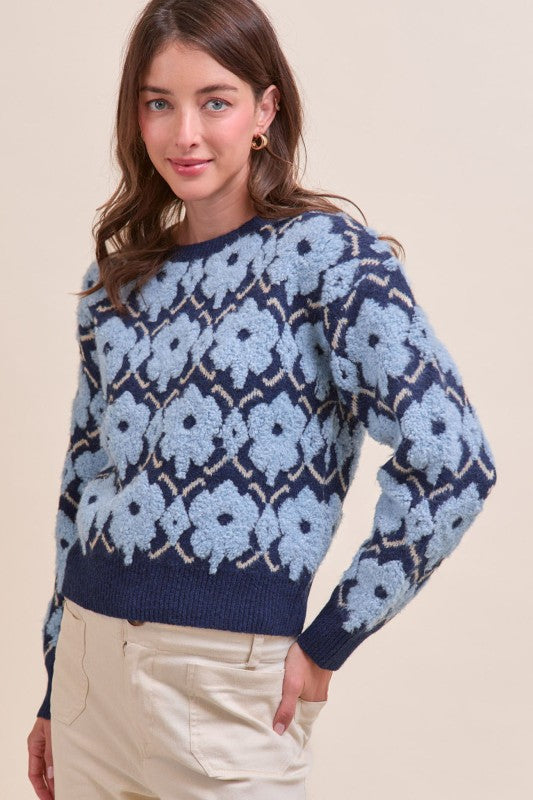 Flower Sweater Top