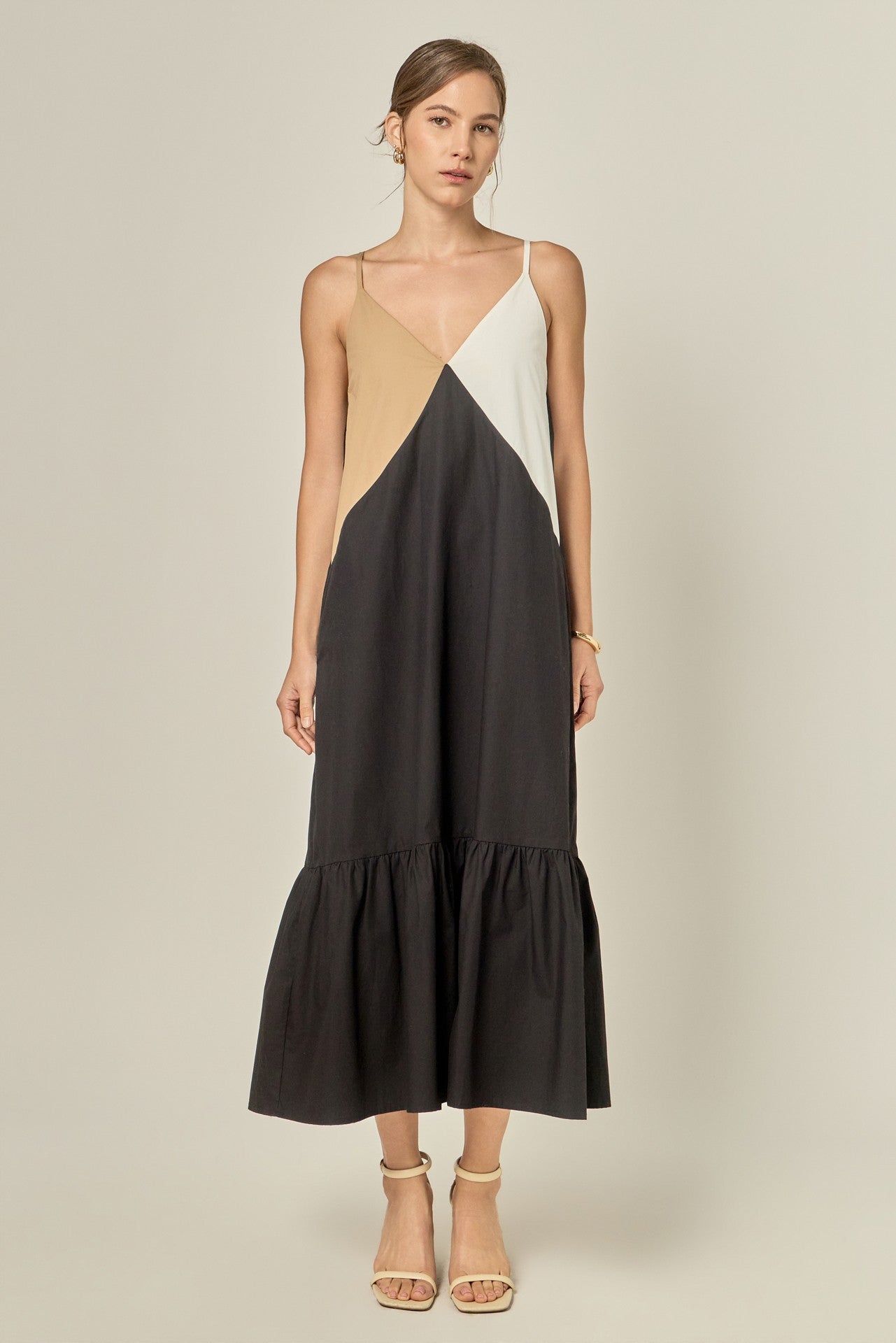 Color Block Maxi Dress-EF