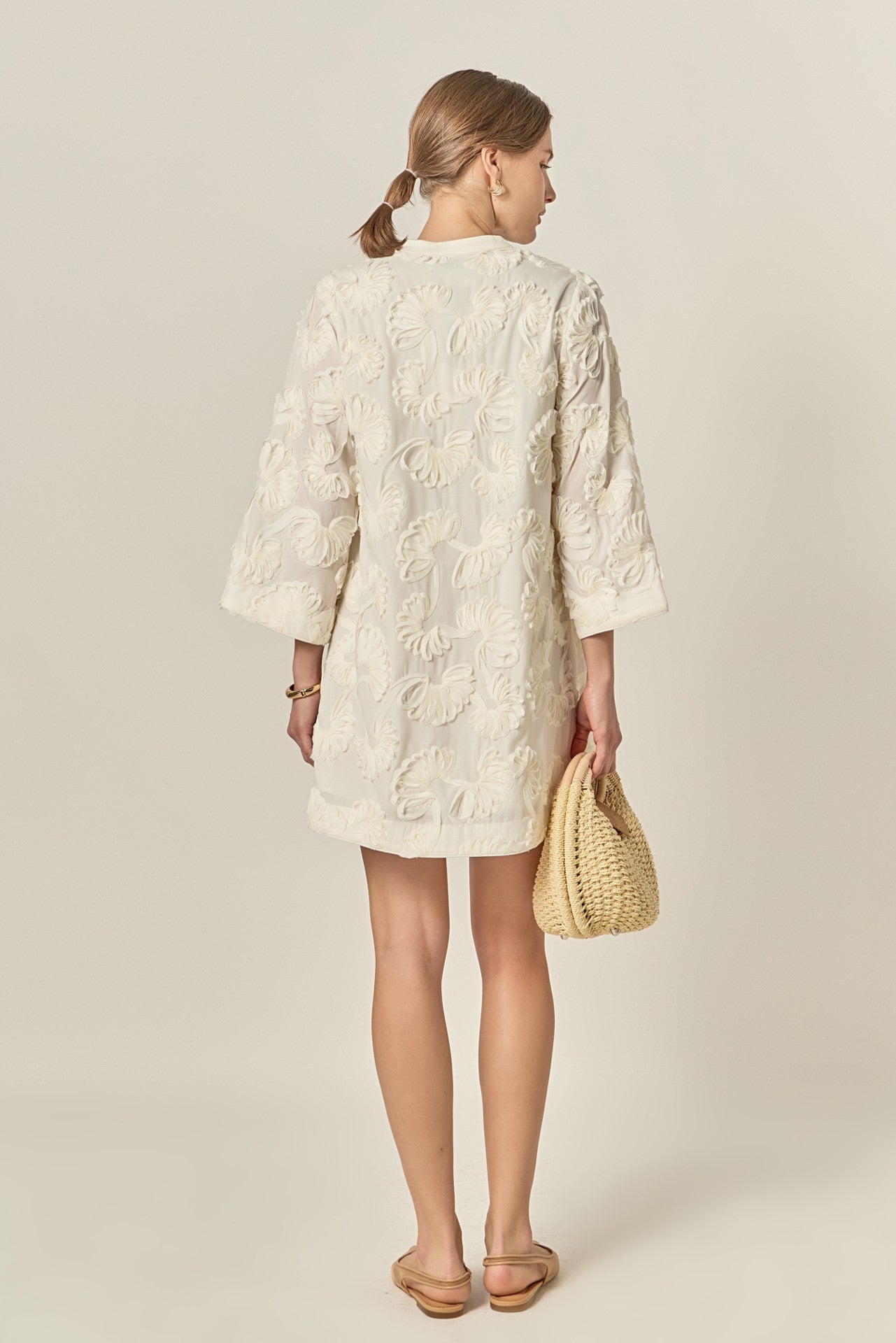 Shell Collar Mini Dress