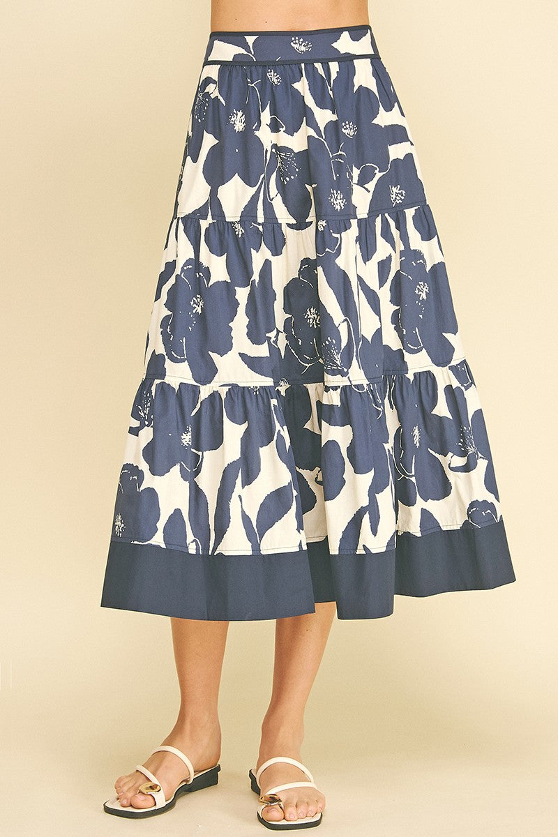 Floral Top & Skirt Set