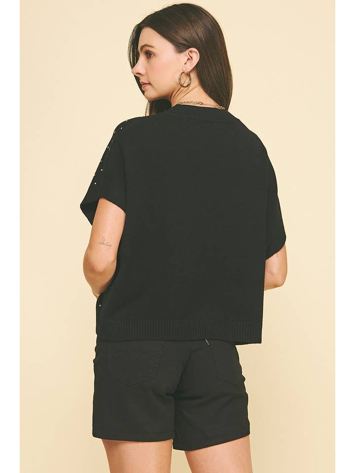 Stone Embroidered Sweater