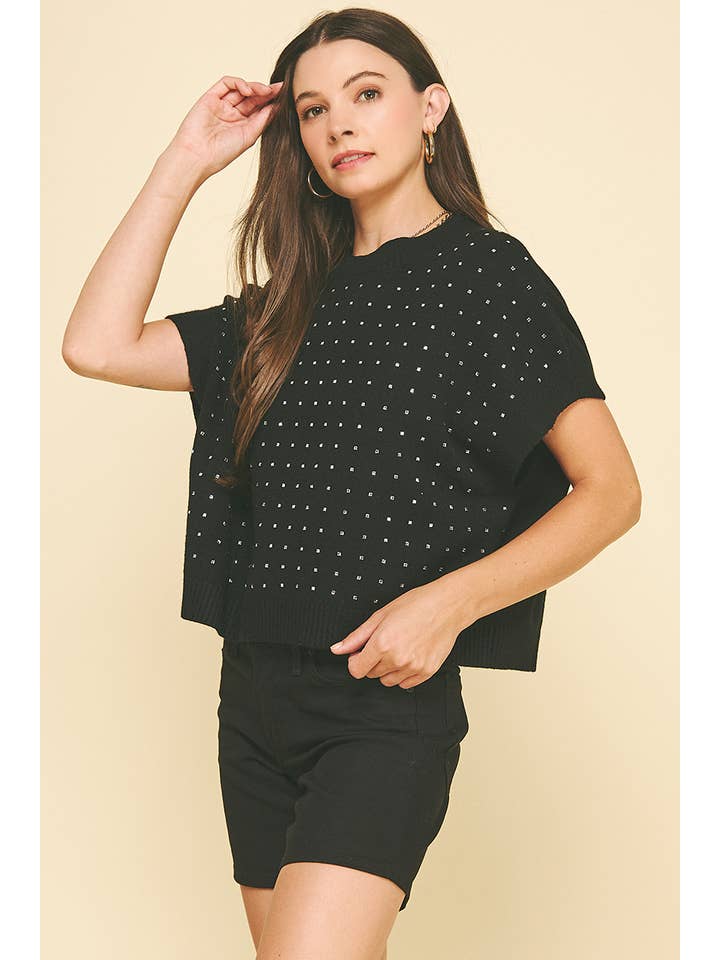 Stone Embroidered Sweater