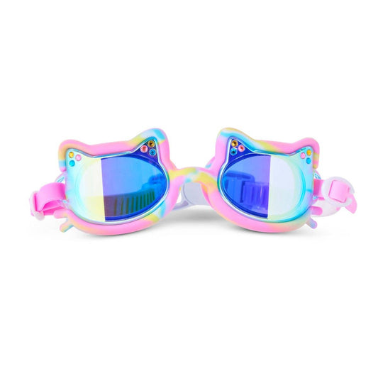 *NEW* Tie-Dye Tabby Flexible Cat Frame Kids' Swim Goggle