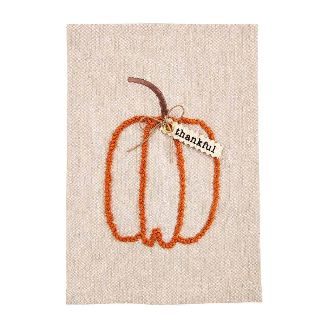 fall knotted tea towel