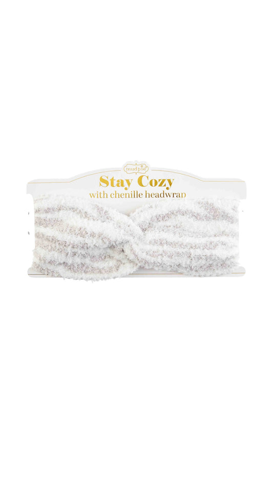 Zebra Chenille Headwrap