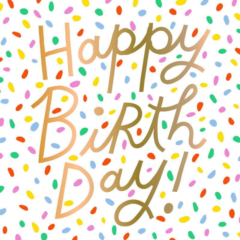 Fun Foil Happy Birthday Napkins