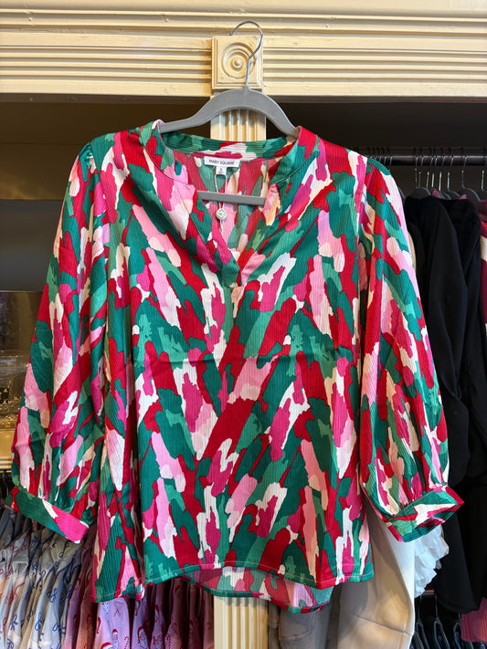 Veronica Top with a Twist of Pink