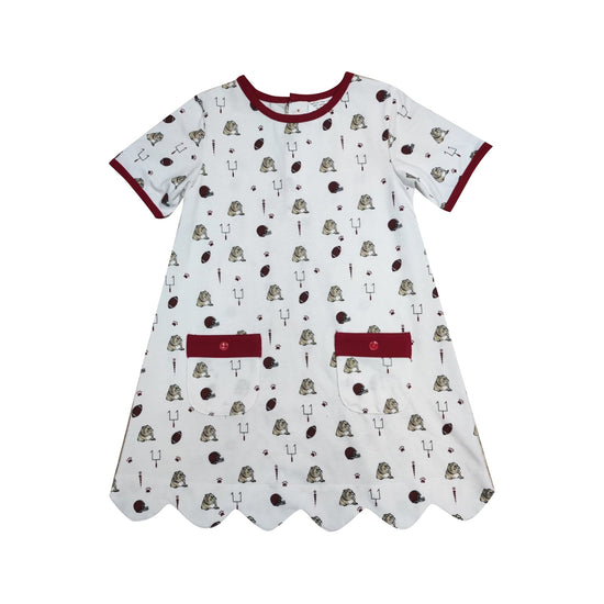 Maroon Bulldog Dress