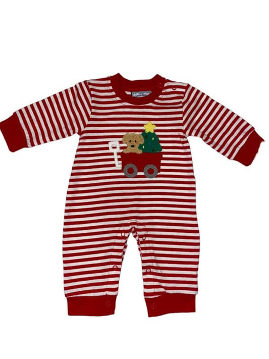 Christmas puppy romper