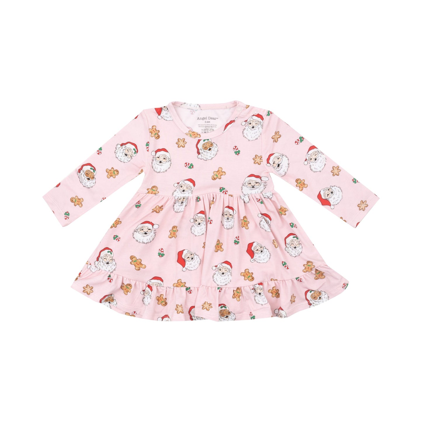Vintage Santa Pink Twirly Dress