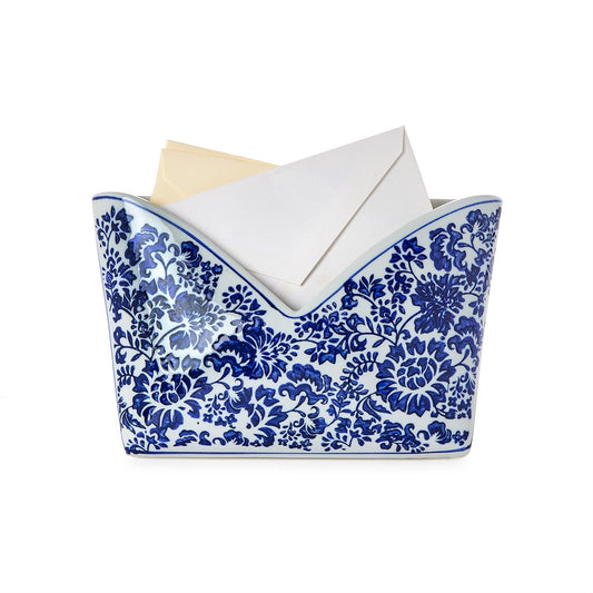 Chinoiserie Floral Letter Holder
