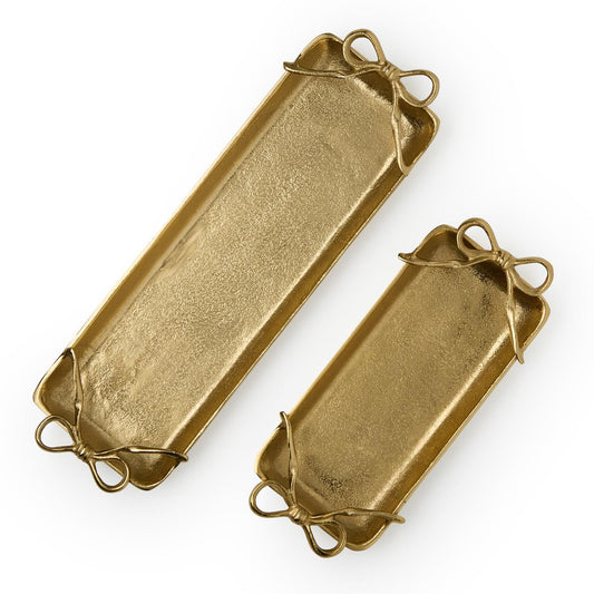 Small Gold Bow Tray