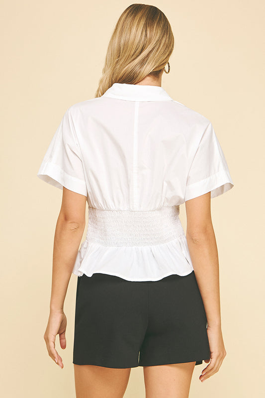 Tucked blouse