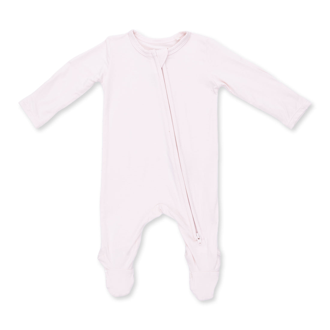 Solid Mauve Morn Zipper Footie
