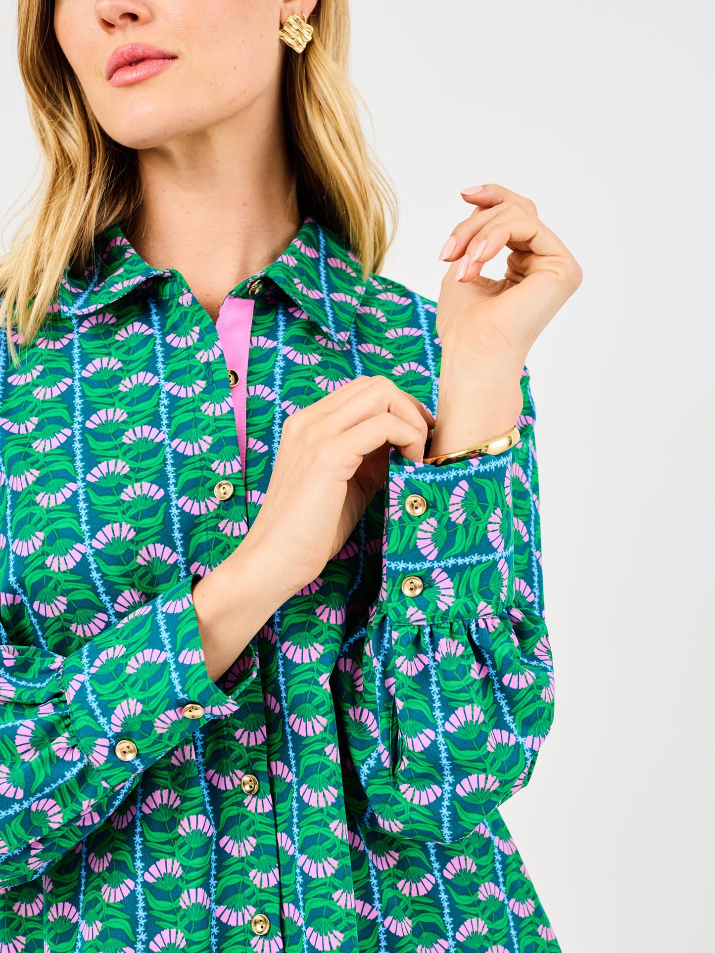 Honey Vines Green Dress
