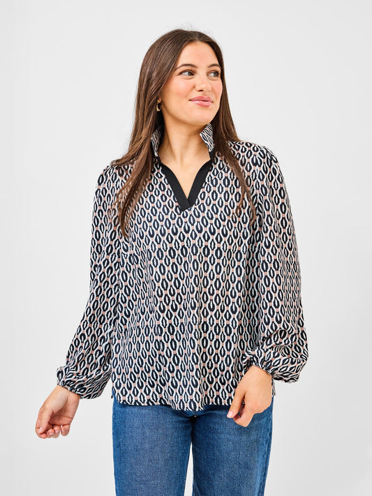 Top Kayla High Notes Tan