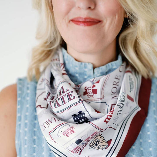 MS State Silk Scarf