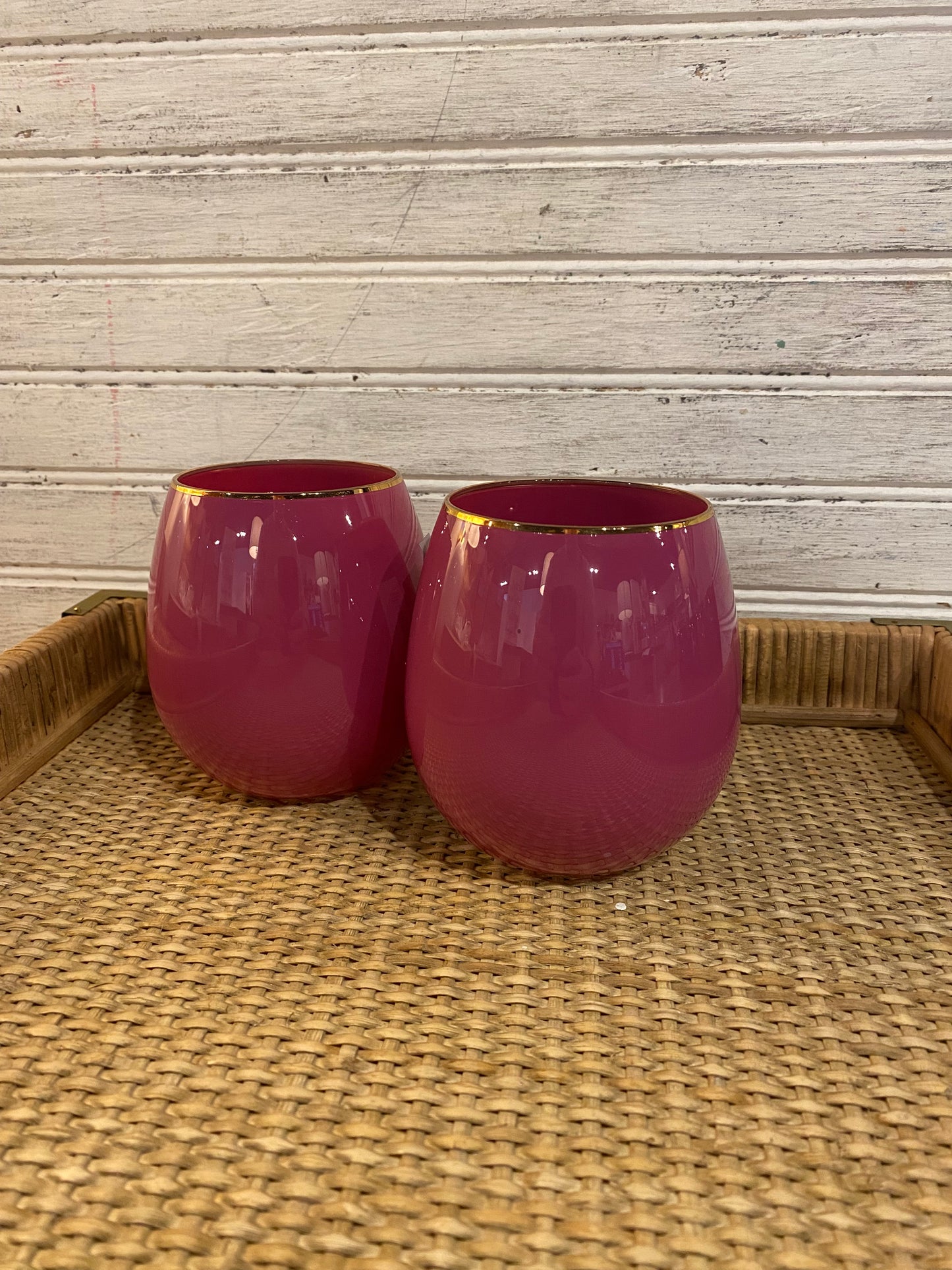Stemless wine glass