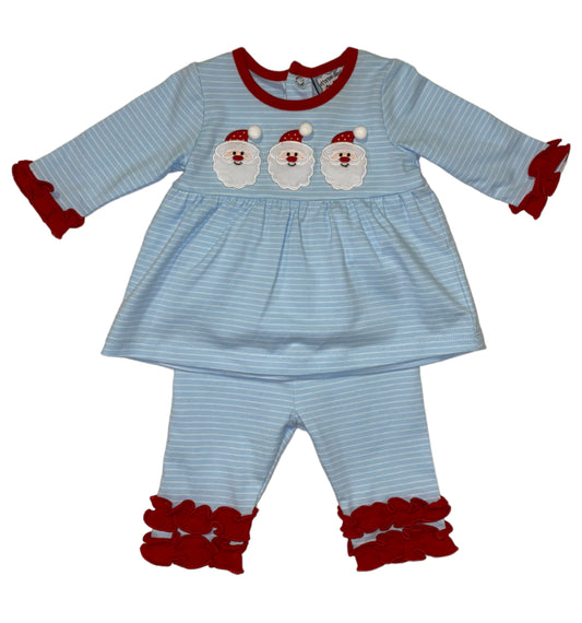 Santa appliqué legging set