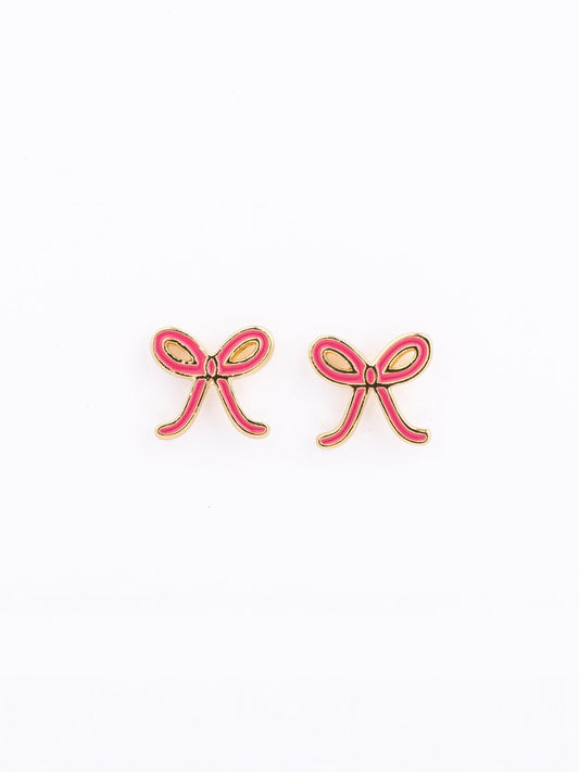 Earrings | Pink Bows