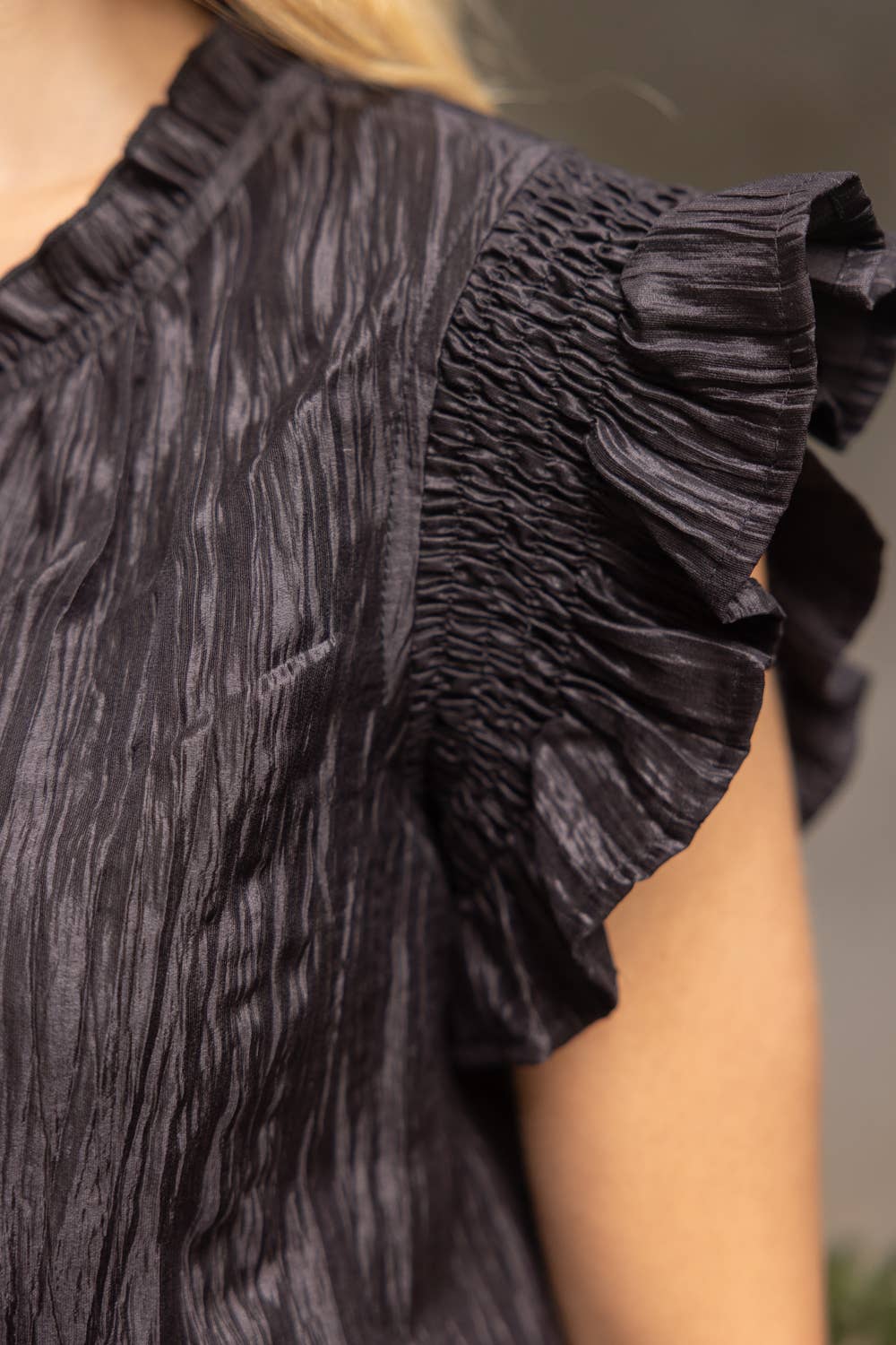 Crinkle Textured Top