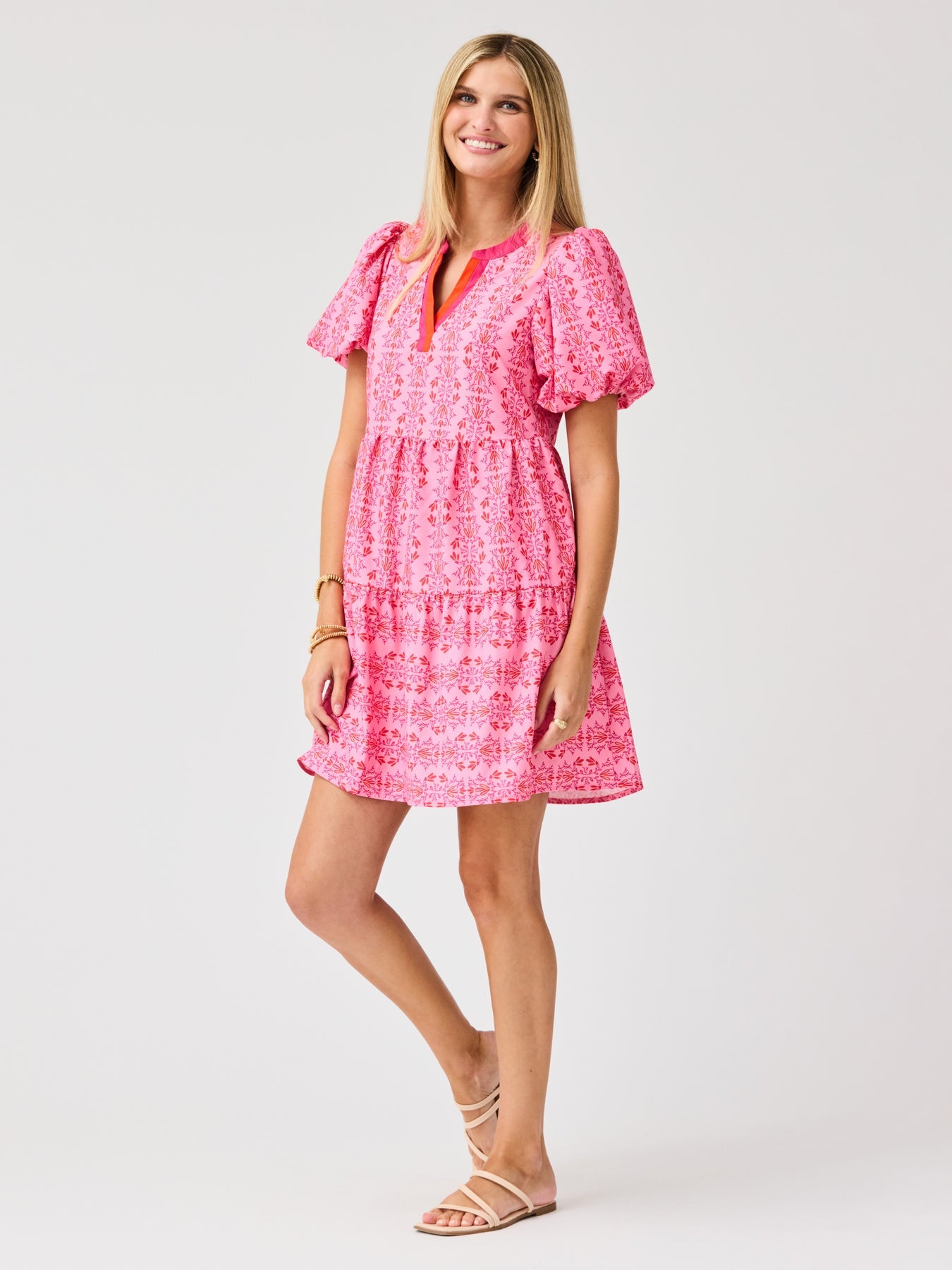 Kinsley Mini Dress | Heirloom Vine Pink