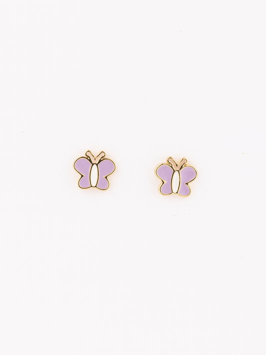 Luxe Purple Butterfly Earrings