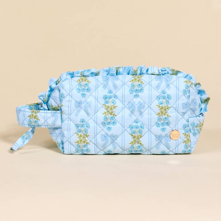 Essentials Quilted Cosmetic Pouch