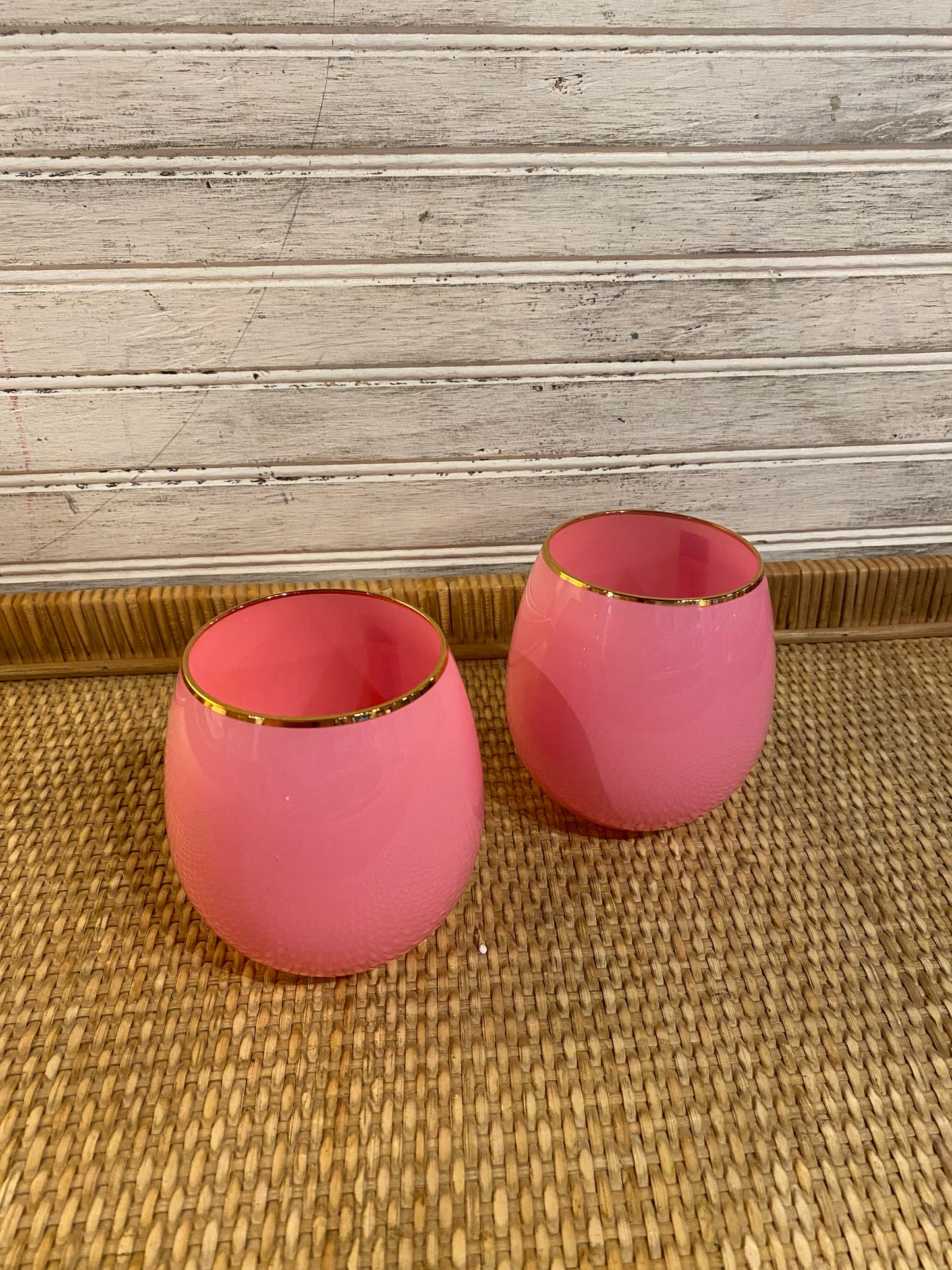 Stemless wine glass