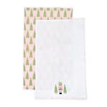 Holiday Pastels Set of 2 Nutcracker Dish Towels