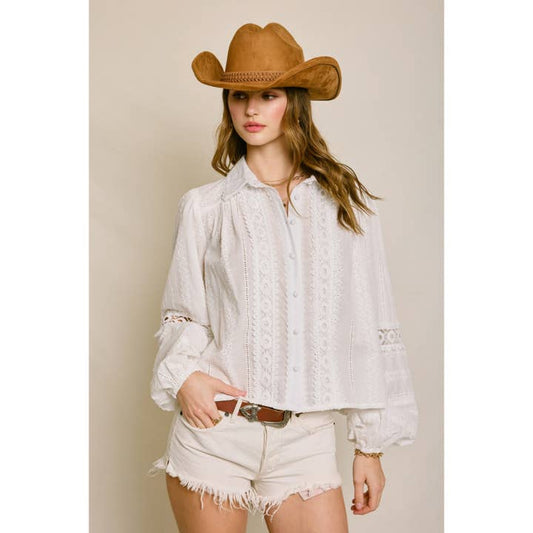 Sunbeam Eyelet Blouse