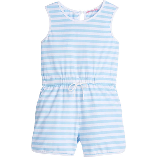 Rugby Romper - Blue Stripe