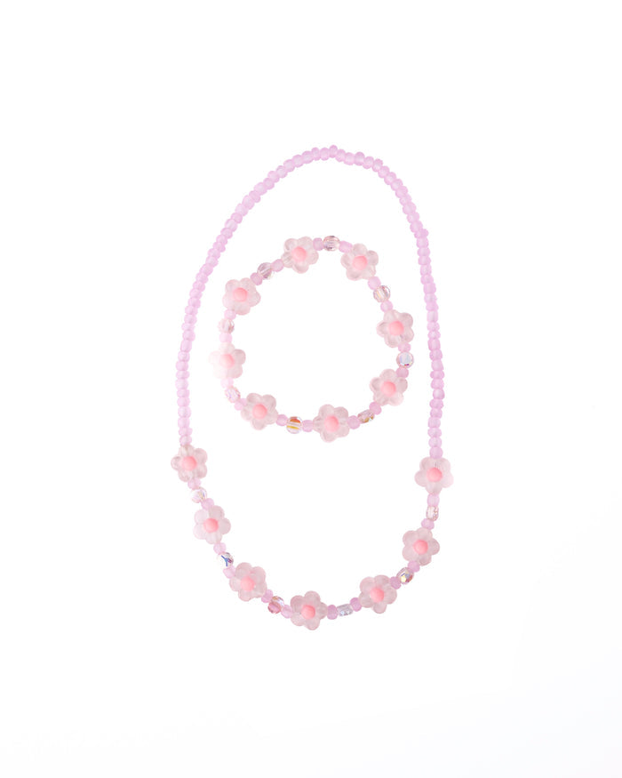 Pink Crystal Blooms Set