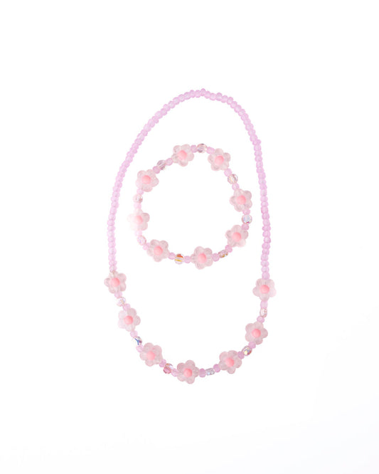 Pink Crystal Blooms Set