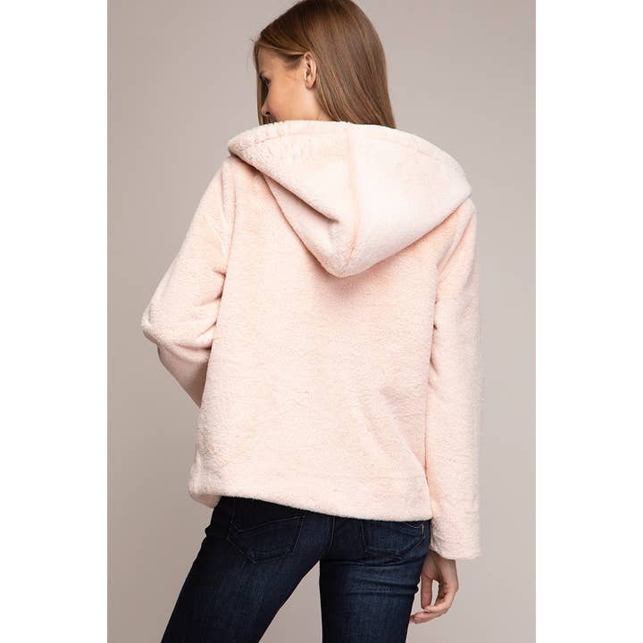 Faux Fur Hoodie Jacket