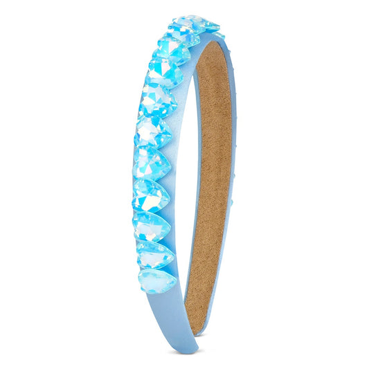 Blue Heart Gem Headband