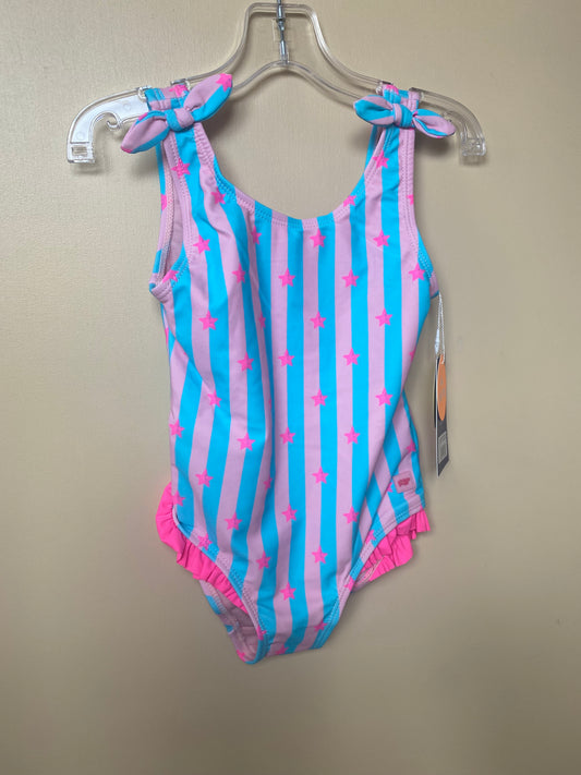 Neon Star Tie Shoulder Swim