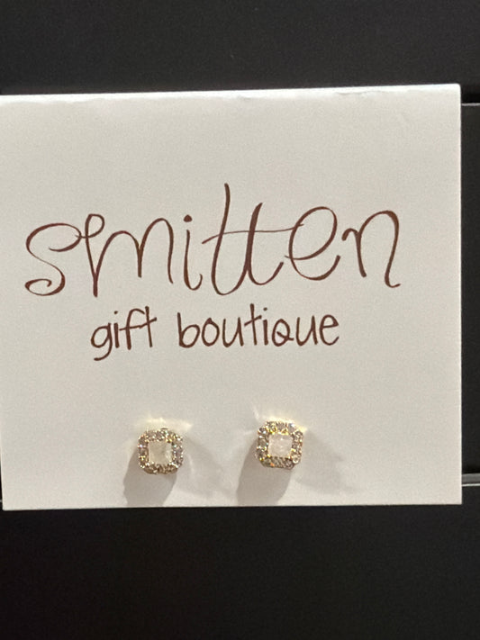 BO Opal Rhinestone Stud
