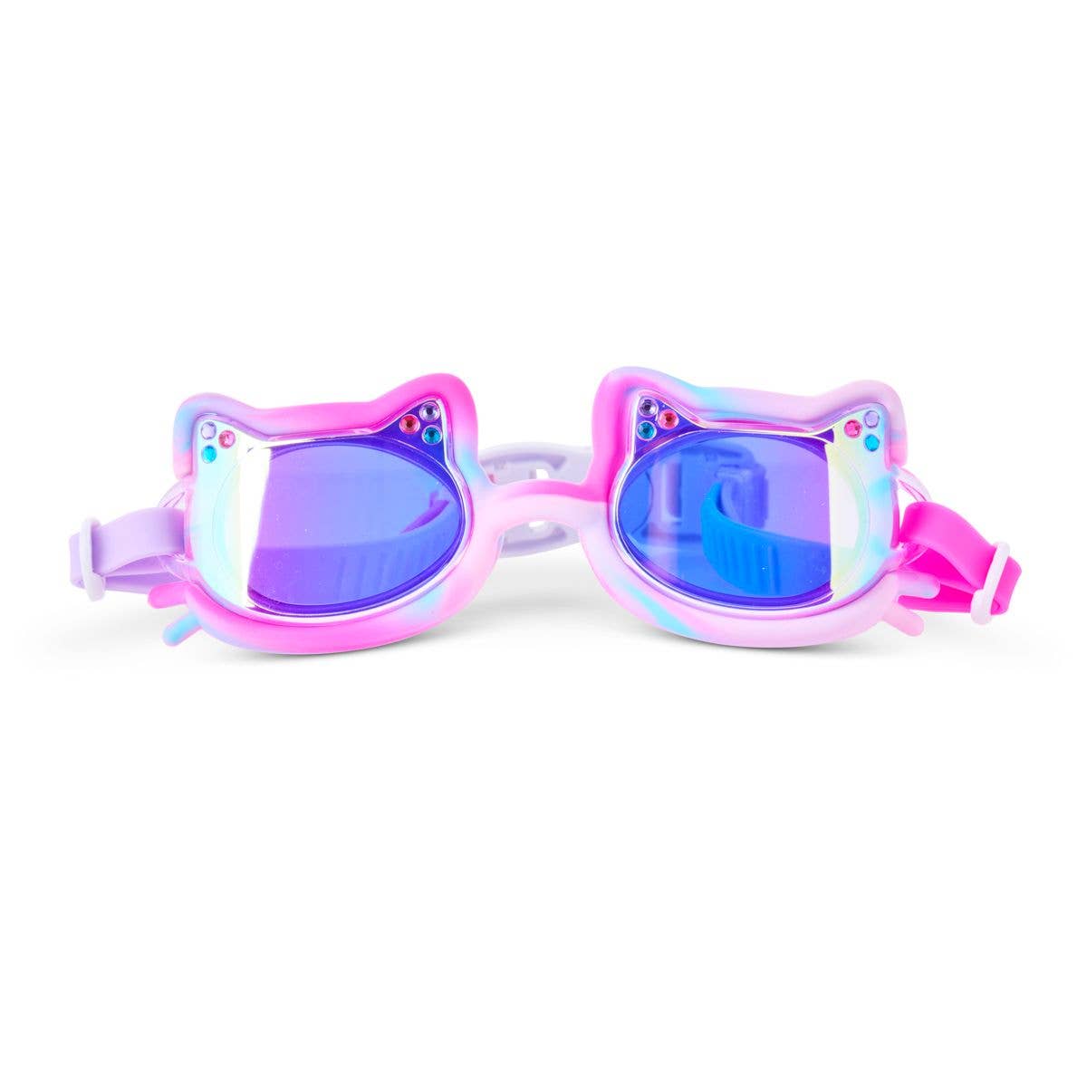*NEW* Tie-Dye Tabby Flexible Cat Frame Kids' Swim Goggle