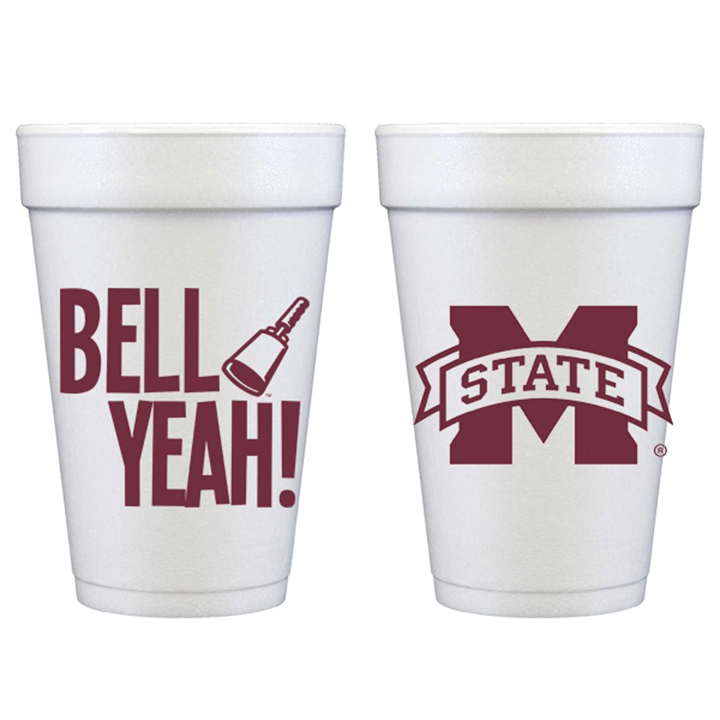 Foam Cup - Mississippi State Univ/Bell Yeah  (10 ct bag)