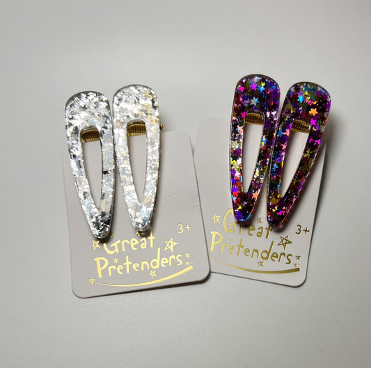 Gel Sparkle Hairclips