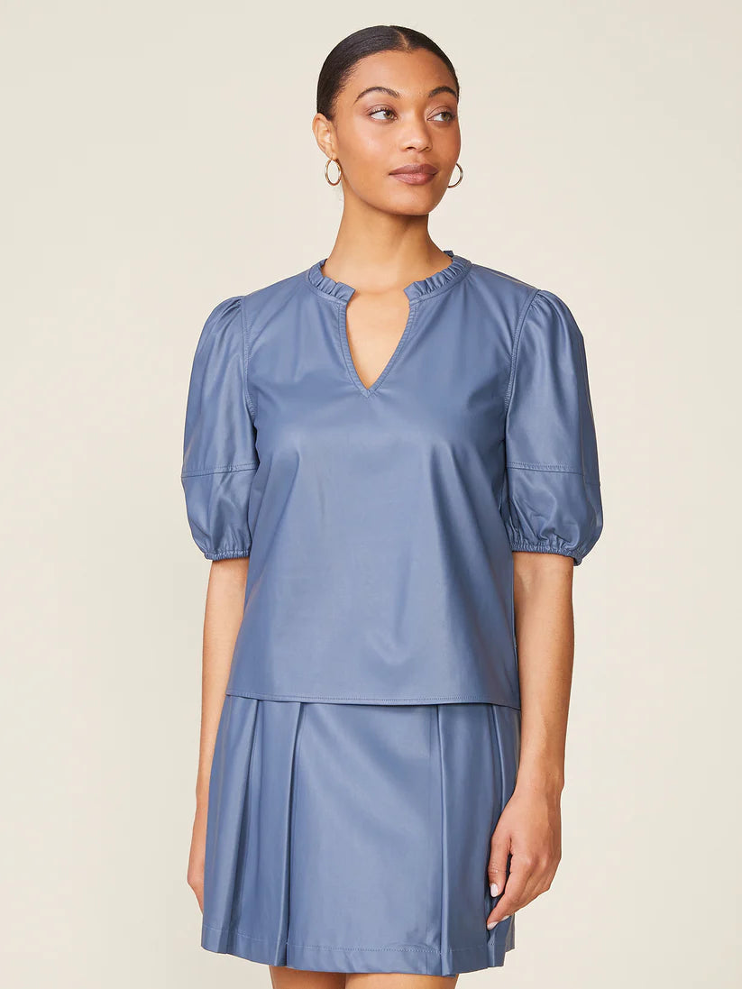 Kacey Vegan Leather Top