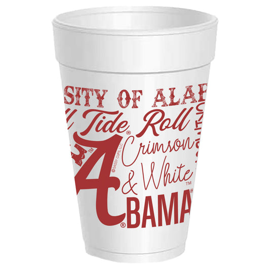 Alabama Traditions Styrofoam Cups