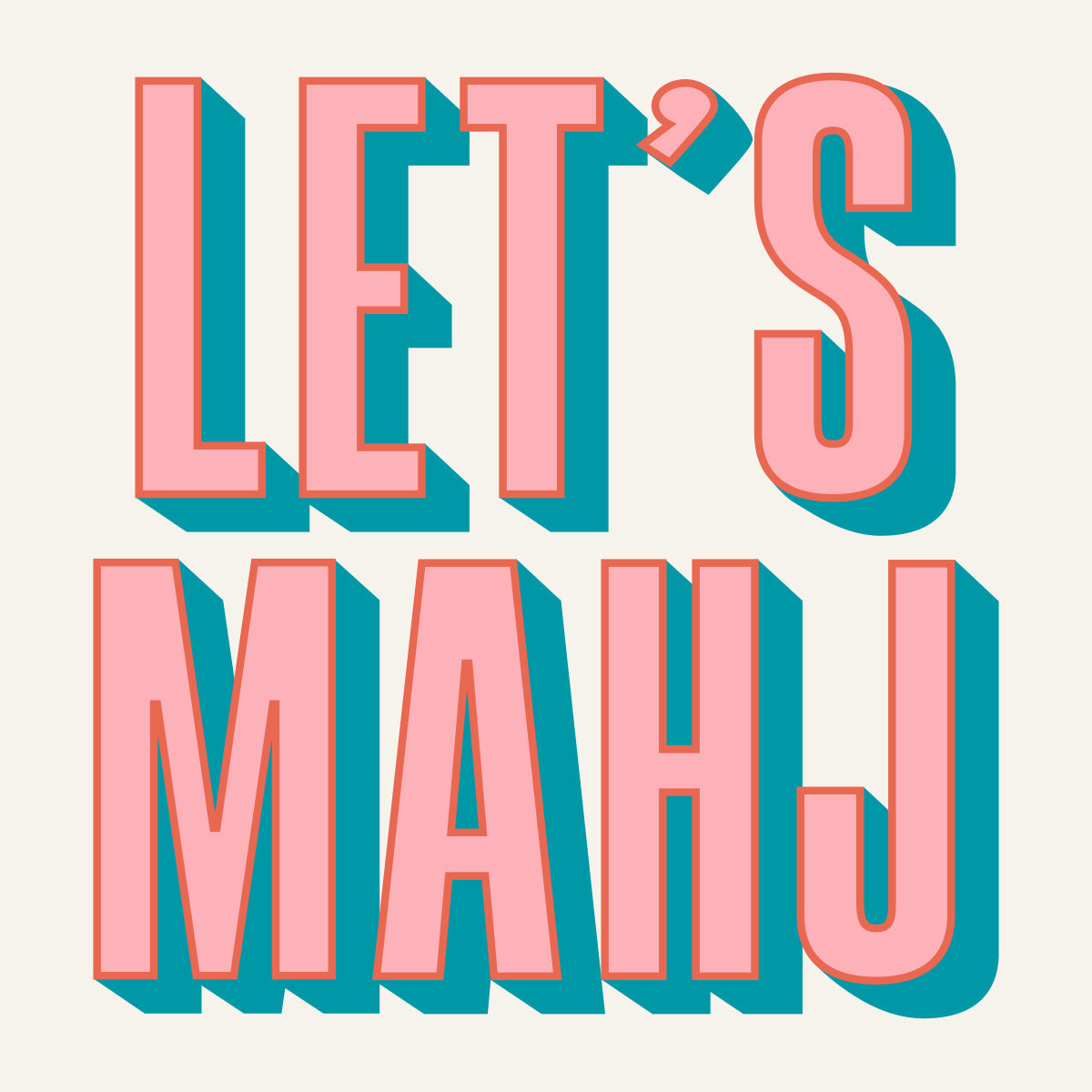 Let's Mahj Napkins