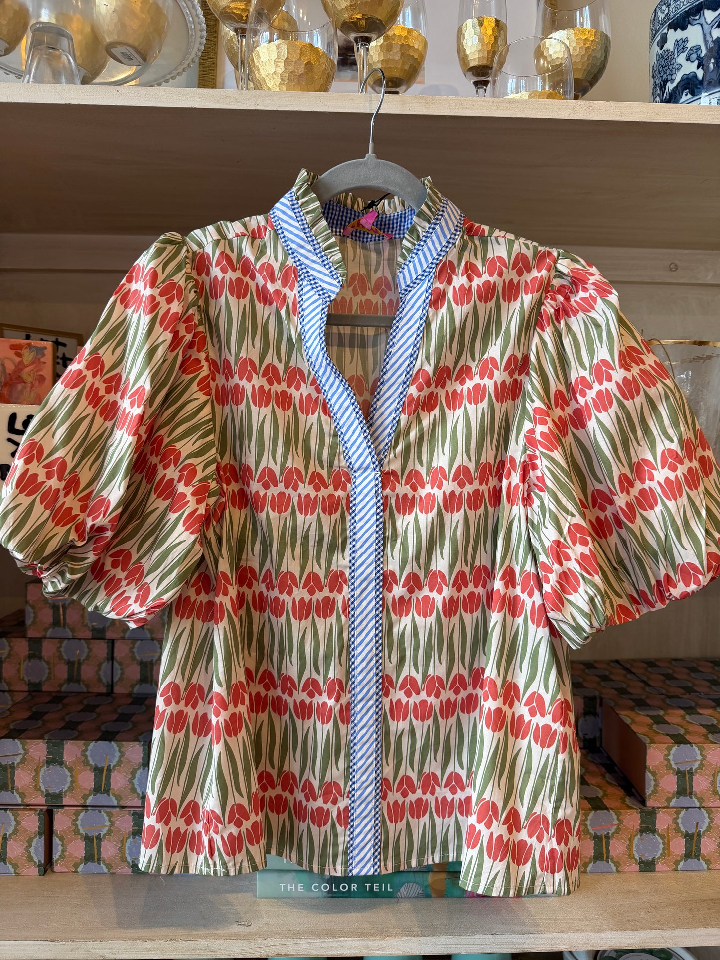 Tulip Puff Sleeve Pattern Top