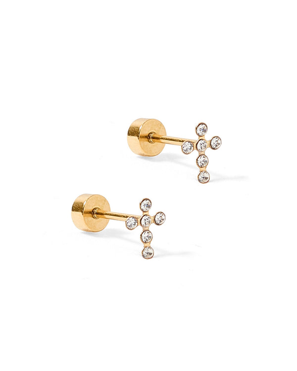 Flatback Screwback Stud Earrings